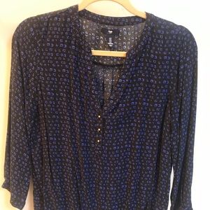 Gap navy blue blouse